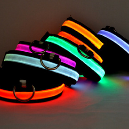 Leads Light Luminous Fluorescent Pet Collar