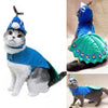 Blue Pet Peacock Costume Cloth