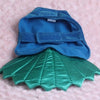 Blue Pet Peacock Costume Cloth