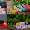 Leopard Print Design Flashing LED Pet Collar